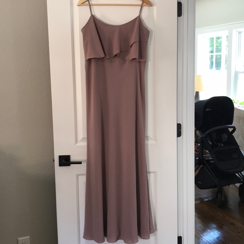 Jenny Yoo Blake formal bridesmaid dress in Fig